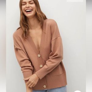 Mango Lunera Cárdigan Size XL